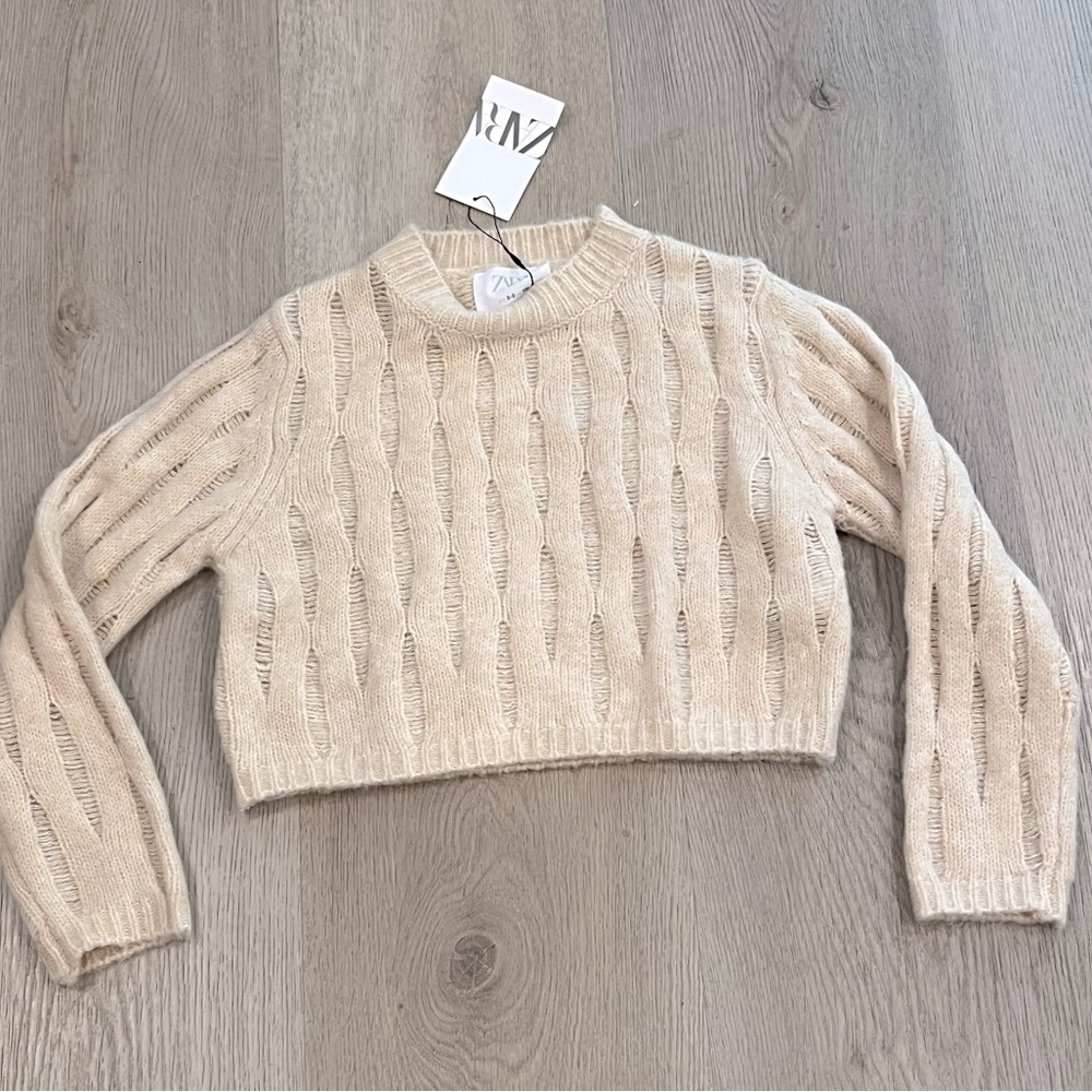ZARA RIPPED SWEATER